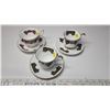 Image 1 : 3 Tartan tea cup and saucers