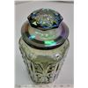 Image 2 : Black Carnival Glass Candy/Cookie Jar