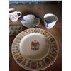 Image 2 : Assorted China ware Ceramic Tea Set: Teapot, Sugar & Cream bowls & Tray