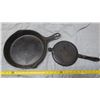 Image 1 : cast iron pan and Taylor Forbes waffle maker