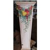 Image 1 : Standing wooden storage unit - hand painted (9.5"x 8.25"x 38.75")