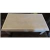 Image 2 : Wooden Coffee Table with Marble style top. (43.5"x 24"x 14.75")