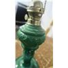 Image 3 : vintage green oil lamp