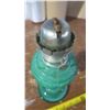 Image 4 : vintage green oil lamp