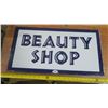 Image 1 : metal beauty shop sign - 23"x12"
