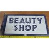 Image 4 : metal beauty shop sign - 23"x12"