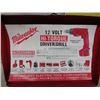 Image 3 : Milwaukee 12V Drill with Metal Case, Charger +  Battery