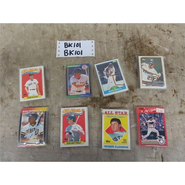 8 Packets of Baseball Cards - Last picture Has Details