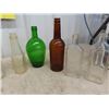 Image 4 : Lot of Assorted Glass Bottles ; Clear, Brown, Green - 