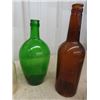 Image 6 : Lot of Assorted Glass Bottles ; Clear, Brown, Green - 