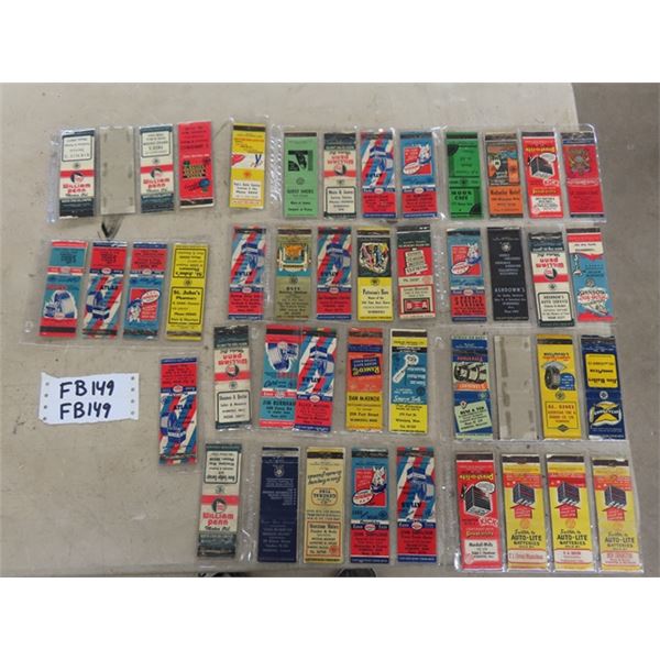 Selection of Vintage Gas + Oil Match Book Covers ; Esso,