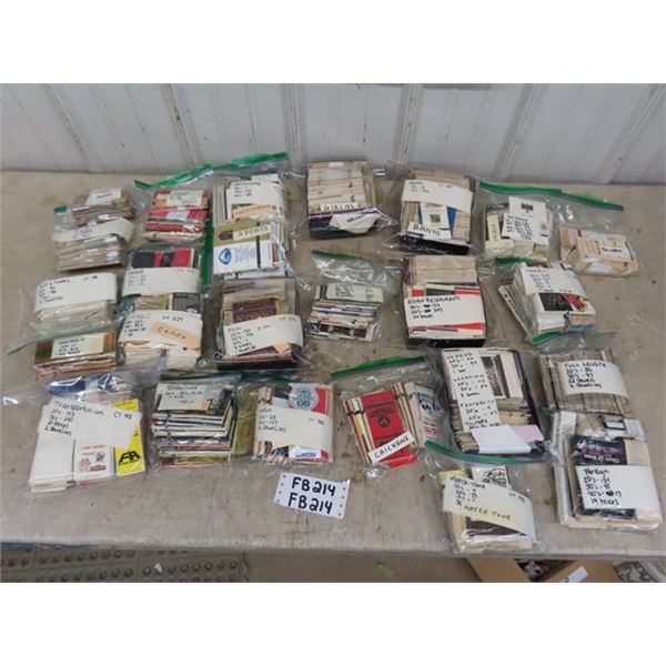 Assorted Bags of Match Book Covers ; Disney, Chickens, 
