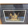 Image 3 : 2 Framed Pictures ; Bonfire 16" x 20" & Boat 14" x 17" 