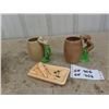 Image 1 : Risqué Beach Themed Items; 2 Mugs, Ashtray