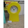 Image 2 : 2 Funky Clocks ; Wall Mount 23" x 23" & Mantle Clock 10" x 18.5" 