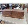 Image 1 : Nice Antique Wooden Tool Box with Contents 10.5" x 12" X 35" 