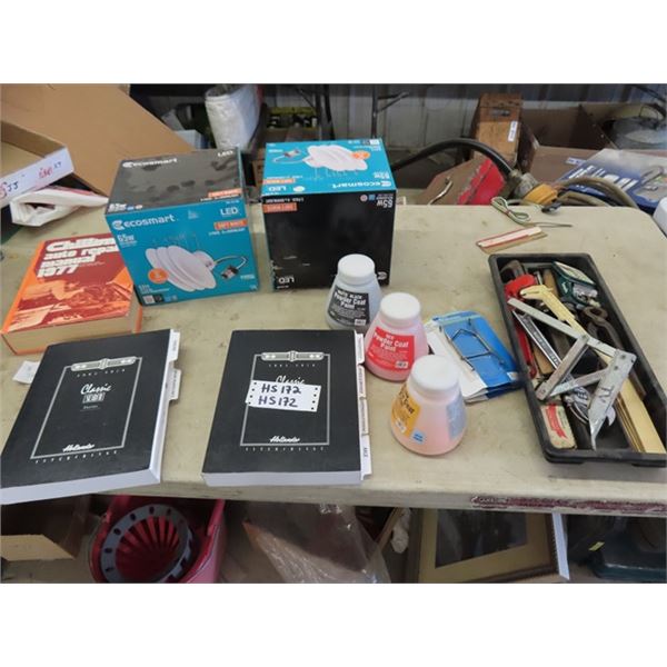 2 Boxes LED Down Lights, Hollander Manuals, Powder Paint, 