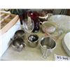 Image 2 : Assorted Stemware, Plates, Trays, Silver Plate, Pottery