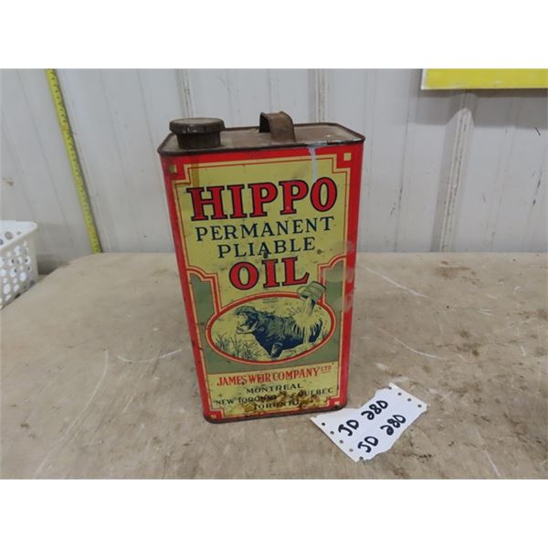 Hippo Oil Can 4.5  x 6.5  x 11  