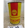Image 2 : Shell Golden Motor Oil Quart Can