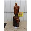 Image 1 : Carved Eagle on Post 32.5" tall 