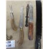 Image 3 : Assorted Knives ; Machete, Throwing, Carving Set, Ceremonial? 
