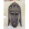 Image 1 : Funky Tribal Voodoo Mask of Carved Wood with Shells +