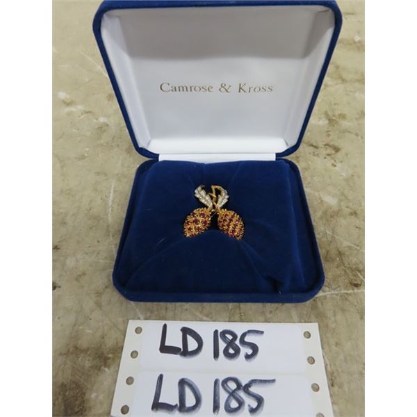 Camrose + Kross Bejewelled Lapel Pin with Case