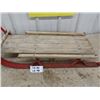 Image 2 : Children's Wood with Metal Runners Sled 34" Long