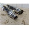 Image 2 : 2 New Harley Davidson Chrome Exhaust Pipes Off FLH
