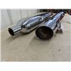 Image 3 : 2 New Harley Davidson Chrome Exhaust Pipes Off FLH