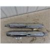 Image 4 : 2 New Harley Davidson Chrome Exhaust Pipes Off FLH
