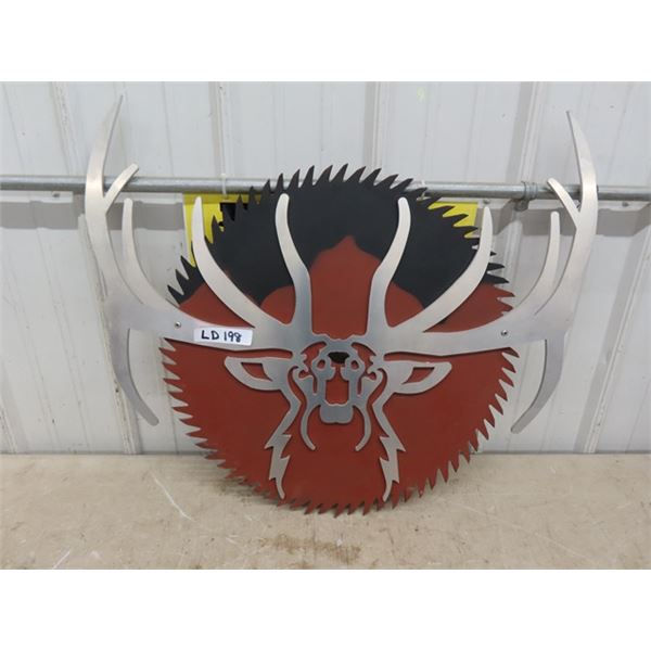 Funky Metal Art - Saw Blade Deer Head 22" Tall 30" Wide