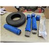 Image 1 : Rubbermaster 4.80 / 4.00 - 8 Tire, Welding Rods + 3 