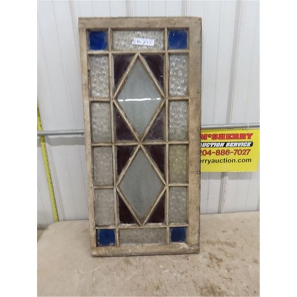 Stained Glass Window 19"x 39.5"