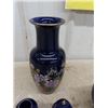 Image 4 : Cobalt with Inlay Urns + Vases