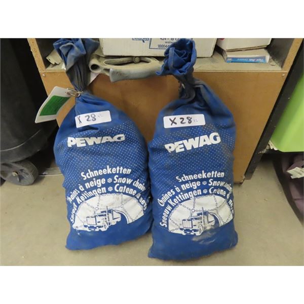 2 Bags of Pewag Snow Chains - Each Bag had a Pair 12.00 -20