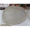 Image 2 : 4 Large Glass Street Lamp/ Industrial Shades, 4 Smaller Glass Covers