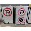 Image 2 : 7 Assorted Street Signs - No Parking, 3 Way, KM/H