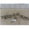 Image 1 : 2 Vintage Wall Hanger Instruments ; Single Valve Bugle + Trumpet