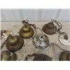 Image 2 : Assorted Hang Lamp Parts - some Brass + Other Lamp Parts 