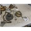Image 4 : Assorted Hang Lamp Parts - some Brass + Other Lamp Parts 