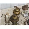 Image 8 : Assorted Hang Lamp Parts - some Brass + Other Lamp Parts 