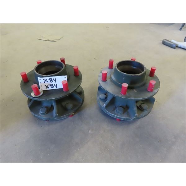 2 Heavy Duty 6 Lug Hubs - Application UNKNOWN - 10.5  