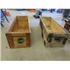 Image 5 : 2 Wooden Crates 14" x 16" x 43" - Would Make Great 