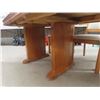 Image 7 : Oak Dining Room Suite ; Table 30" x 41" x 54" with (2) 