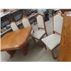 Image 8 : Oak Dining Room Suite ; Table 30" x 41" x 54" with (2) 