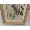 Image 4 : Framed Japanese Silk Art 21" x 42.5"