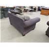 Image 5 : Modern Cloth 90" Couch + Love Seat with Wood