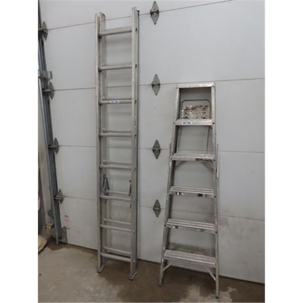 6' Aluminum Step Ladder, 9'6" Aluminum Extension